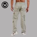 Wraon Mint Green Stretchable Premium Cotton Chichi Cargo Box Pant For Men - Fashion | Cargo Pants For Men | Men's Wear |. 