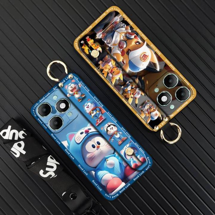 Phone%20Holder%20Wristband%20Phone%20Case%20For%20itel%20A90%20Shockproof%20Lanyard%20Silicone%20Kickstand%20Cute%20Ring%20Protective%20Dirt-resistant%20-%20Image%207