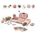 Cash Register Toy Set for Kids Ages 3+-pink. 