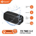 KISONLI Speaker Bluetooth Portable T2 Stereo Waterproof Support BT & TF Card. 