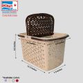 Bagmati Durable Multipurpose Plastic Basket with Lid. 