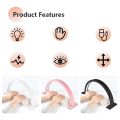 Half Moon Nail Desk Lamp Beauty Salon Work Fill Light 3 Color Temperature 2700k-6500k Lash Light for Nail, Lash, Tattoo, Skincare Black UK Plug. 