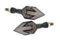 2PCS Motorcycle Turn Signal Lights Arrow Indicators Blinker. 