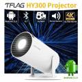 HY300 Portable Mini Home Theater LED HD Digital Smart Projector Android 11. 