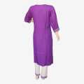 Dark Purple Kurta Suruwal For Women. 