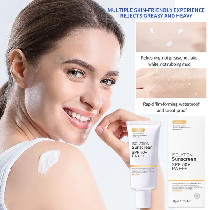 Sun Isolation Cream - Face Sunscreen Stick, Refreshing Oil Control UV ...