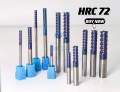72HRC CNC Milling Tools Cutters Endmills 4 Flutes Flat Solid Carbide End Mill For Hard Quenched Steel nACo Coating Router Bit. 