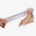 Mega Mighty Extender Extra Ribbed Penis Sleeve For Her Intense Pleasure. 
