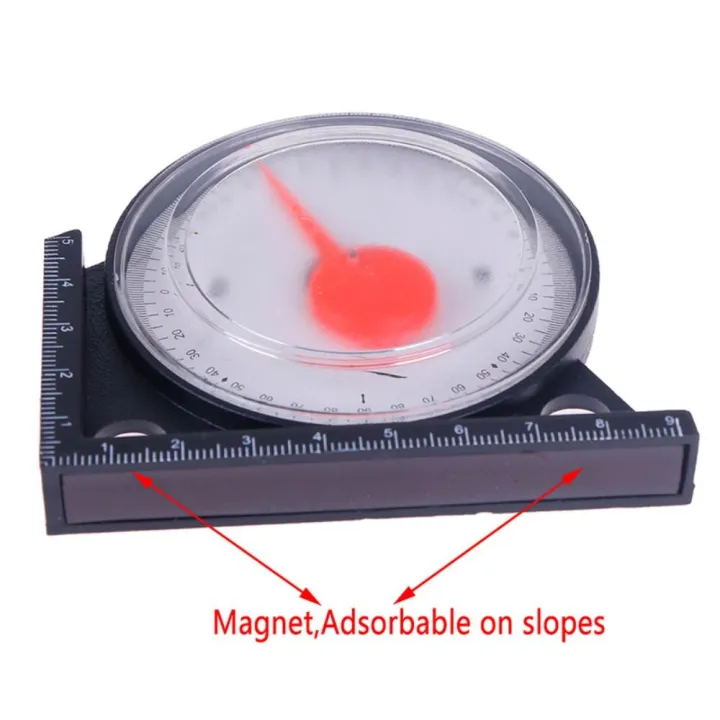 Clinometer Ruler Measuring Tool Magnetic Clinometer Gauge Protractor Measuring ...