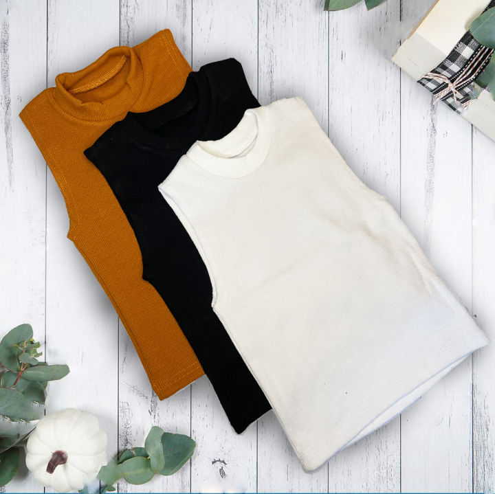 Round Neck Crop Cami Top For Women  up to 50 kg