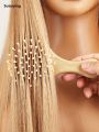 Sutuiying Cute Cat Hair Brush Nature Wooden Anti-Static Detangle Brush Hair 2025 New Scalp Massage Comb Air Cushion Styling Tools for Child Girls. 