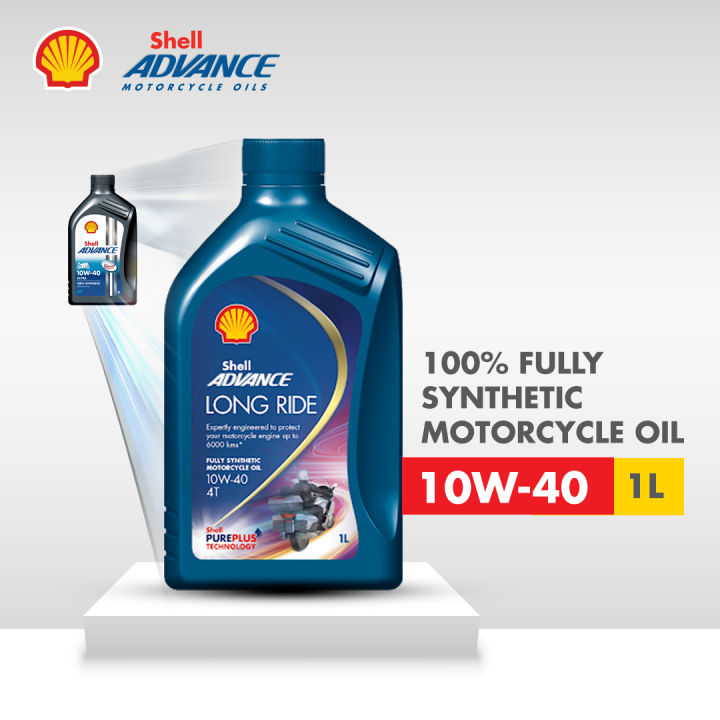 Shell%20Advance%20Long%20Ride%2010W%2040%20Fully%20Synthetic%20Motorcycle%20Engine%20Oil%20%20-%201%20Ltr%20Pack%20-%20Image%202
