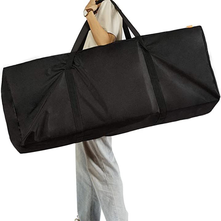 40 Inch Zipper Duffel BagTravel Sports Equipment Bag Water Resistant Oversize Inchi Bag Black