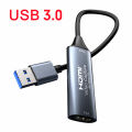 HDMI Video Capture Card 4K 30Hz HDMI to USB 2.0 USB 3.0 USB-C Video Grabber Box For Macbook PS4 PC Game DVD Camera Recording. 
