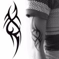 【Beauty Code】2020 Hot Black Temporary Tattoo Body Art Tattoos 3D Temporary Tattoos Art Men Leg Tatoo Paper. 