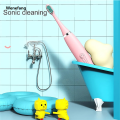 Wenefang Sonic Electric Toothbrush For Kids Cartoon Colorful IPX7 Waterproof New With Replacement Heads Cleaning Automatic Rechargeable Brush. 