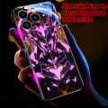 Abyssal Battle Armor Sound Music Control Led Light Phone Case For Samsung S24 S23 S22 S21 S20 FE Note 10 20 Plus Ultra A54 A14. 
