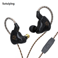 Sutuiying KBEAR KS1 HIFI earphone 2Pin Cable in ear monitor headphones for Hot Selling Singer Musicians Wired Earbuds iems for Gaming Wired Earbuds. 