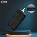 Rock 20000mAh Powerbank ll Solar Powerbank ll Fast Charging PD and QC ll Torch Light ll Outdoor Rugged ll Travel Powerbank. 