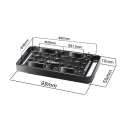 1 Piece Switching Plate Camera Mounting Cheese Plate for Railblocks Dovetails and Short Rods (Longer Version) Black Aluminum Alloy + Stainless Steel. 