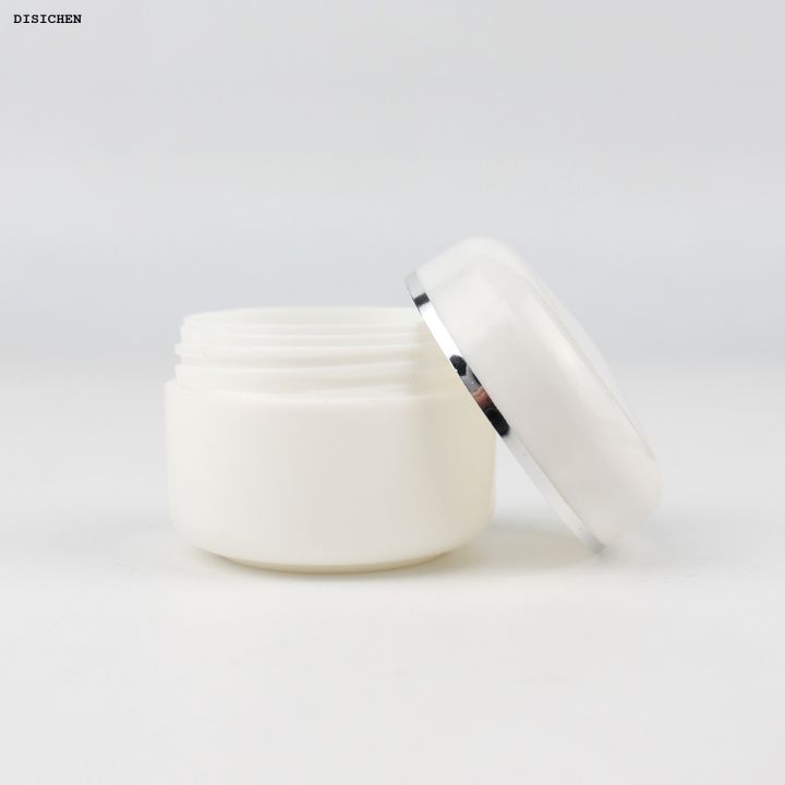 DISICHEN%20New%20style%2020Pcs/sets%2020/30/50/100g%20Refillable%20Bottles%20Travel%20Face%20Cream%20Lotion%20Cosmetic%20Container%20White%20Plastic%20Empty%20Makeup%20Jar%20Pot%20-%20Image%205