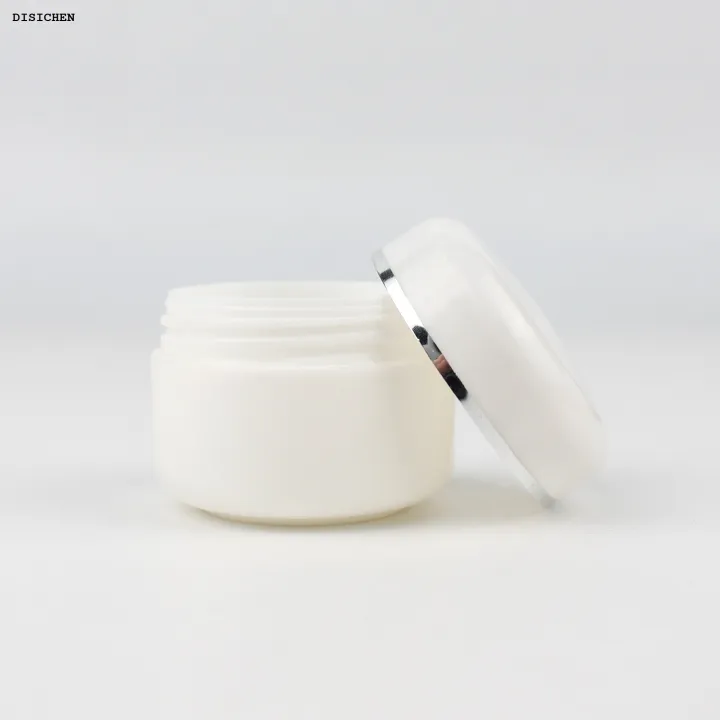 DISICHEN%20New%20style%2020Pcs/sets%2020/30/50/100g%20Refillable%20Bottles%20Travel%20Face%20Cream%20Lotion%20Cosmetic%20Container%20White%20Plastic%20Empty%20Makeup%20Jar%20Pot%20-%20Image%205