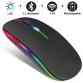 W10 Wireless Rechargeable Bluetooth Gaming RGB Mouse With Low Latency And Long Battery. 