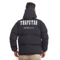 Black Trapstar Winter Heavy Down Jacket For Men. 