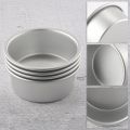 NAMUNY 4 Inch Small Cake Pan Set of 4, Baking Round Cake Pans Tins Bakeware for Mini Cake Pizza, Quiche, & Healthy. 
