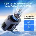 Mini Portable Waist 5000mAh Hanging Neck Fan 4 Speeds 13000RPM Strong Wind with Power Bank LED Lighting for Outdoor Working. 