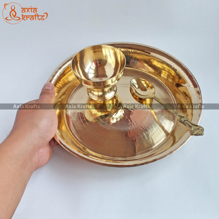 Axia%20Krafts%20Bronze%20Pasni%20Thaal%20Plate%20Set%20With%20Spoon%20And%20Bowl%20-%20Image%203