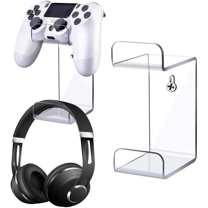NAMUNY%202X%20Universal%20Game%20Controller%20Holder%20Wall%20Mounted%20Headset%20Stand%20Hanger%20for%20-%20Image%202