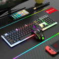 Bajeal T350 Rainbow RGB Back-lit Gaming Keyboard Mouse Combo. 
