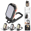 COB Rechargeable Work Light Camping Lantern with Magnetic Base and Hook Emergency Lights for Outdoor Camping. 