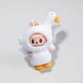 Labubu 10cm 15cm Clothes Cotton Big White Goose Jumpsuit Set Plush Toy Doll Dress Up. 