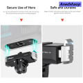 Anedshaop (GGBR) Camera Quick Release Base Mount Action Camera Selfie High Quality Stick Tripod Adapter Foldable Cam Stand for Hero 13. 