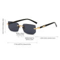 Sunglasses   Eyewear Designer Shades Rimless Sunglasses Sun Glasses. 