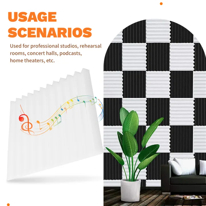 12Pcs%20Acoustic%20Foam%20Board,Studio%20Wedge%20Tile,%20Wall%20Panel,%202.5X30X30cm%20-%20Image%206