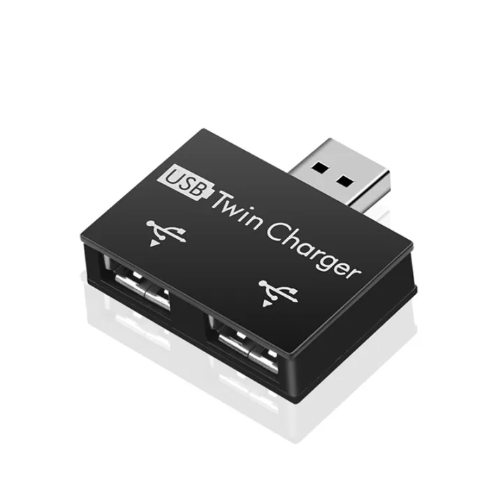 OUMERY%202X%20Portable%20Mini%20USB%20Hub%20to%202%20Port%20Charger%20Hub%20Adapter%20USB%20Splitter%20Dual%20USB%20Charging%20Extender%20for%20Phone%20Computer%20Black%20-%20Image%204