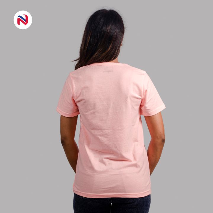 Nyptra%20Peach%20Plain%20Solid%20Cotton%20T-Shirt%20For%20Women%20-%20Fashion%20%7C%20T-Shirts%20For%20Women%20%7C%20Women's%20Wear%20%7C%20Cotton%20T-shirts%20%7C%20-%20Image%204