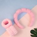 Cloud Hairband Soft Sponge Hairband in Multicolor For Women | Make Up | Wash Face | Hair Band Hair Accessories - Pink. 