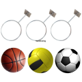 Exercise ball is used to display ball rack sports parts 4 wall mounted. 
