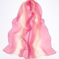 Summer Sun Protection Scarf Gradient Solid Color Literature Pashmina Soft Long Beach Scarves Women. 
