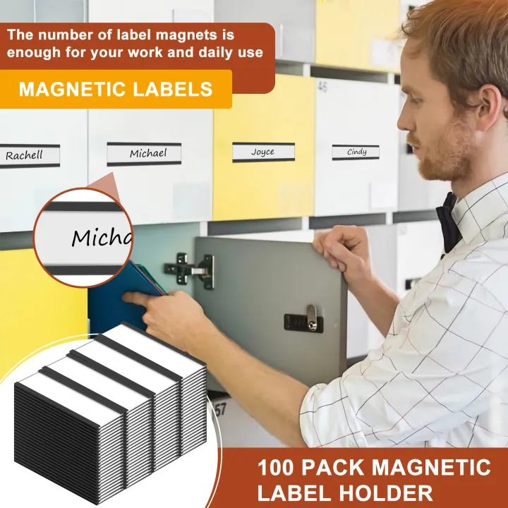 100%20Pack%20C%20Channel%20Magnetic%20Labels%20Magnetic%20Data%20Card%20Holder%20With%20Clear%20Plastic%20Protector%20-%20Image%203