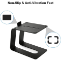 Desktop Speaker Stand Universal Anti-Slip Speakers Metal Holder +Vibration Absorption Pads 1 PCS. 