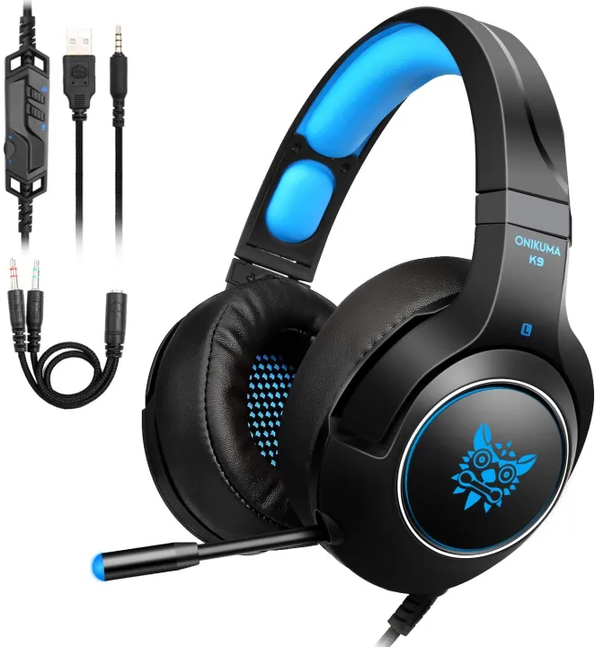 ONIKUMA%20K9%20RGB%20Colore%20Stereo%20Gaming%20Headset%20for%20PC,%20Consoles%20and%20Mobiles%20with%20LED%20Light%20(Black)%20-%20Image%207