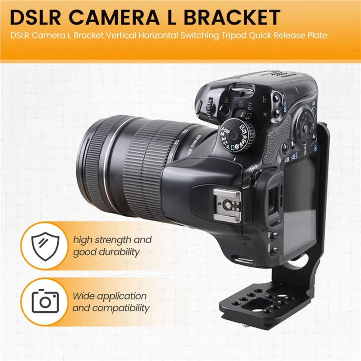 Fullhaodd%20DSLR%20Camera%20L%20Bracket%20Vertical%20Horizontal%20Switching%20Tripod%20Quick%20Release%20Plate%20for%20-%20Image%205