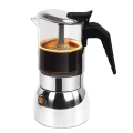 Glass Clear 9 Cup Moka Pot Stainless Steel Thickened Stovetop Espresso Maker Coffee Machine 450ml 15oz Italian Design. 