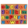 3D Colorful Wooden English Alphabets Small Letter (abcd) Puzzle Board, Early Learning & Educational Teaching Montessori Toys for Baby & Toddlers. 