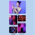 M22 Magnetic LED Selfie Light Phones Clip-on Dual Color Temperature Portable Fill Light for Outdoor Photography White. 